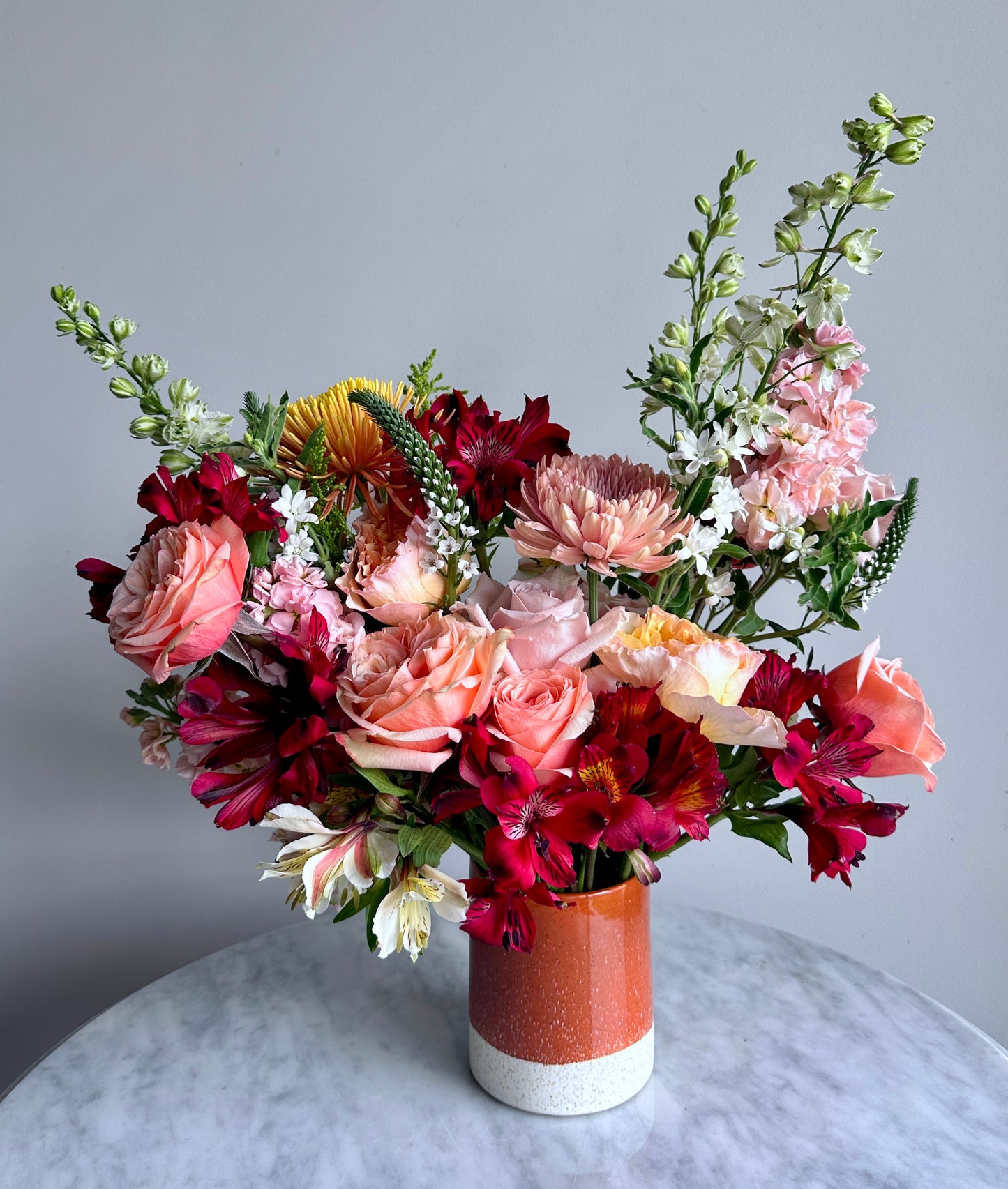 Florero Cerámica Esmalte Caramel