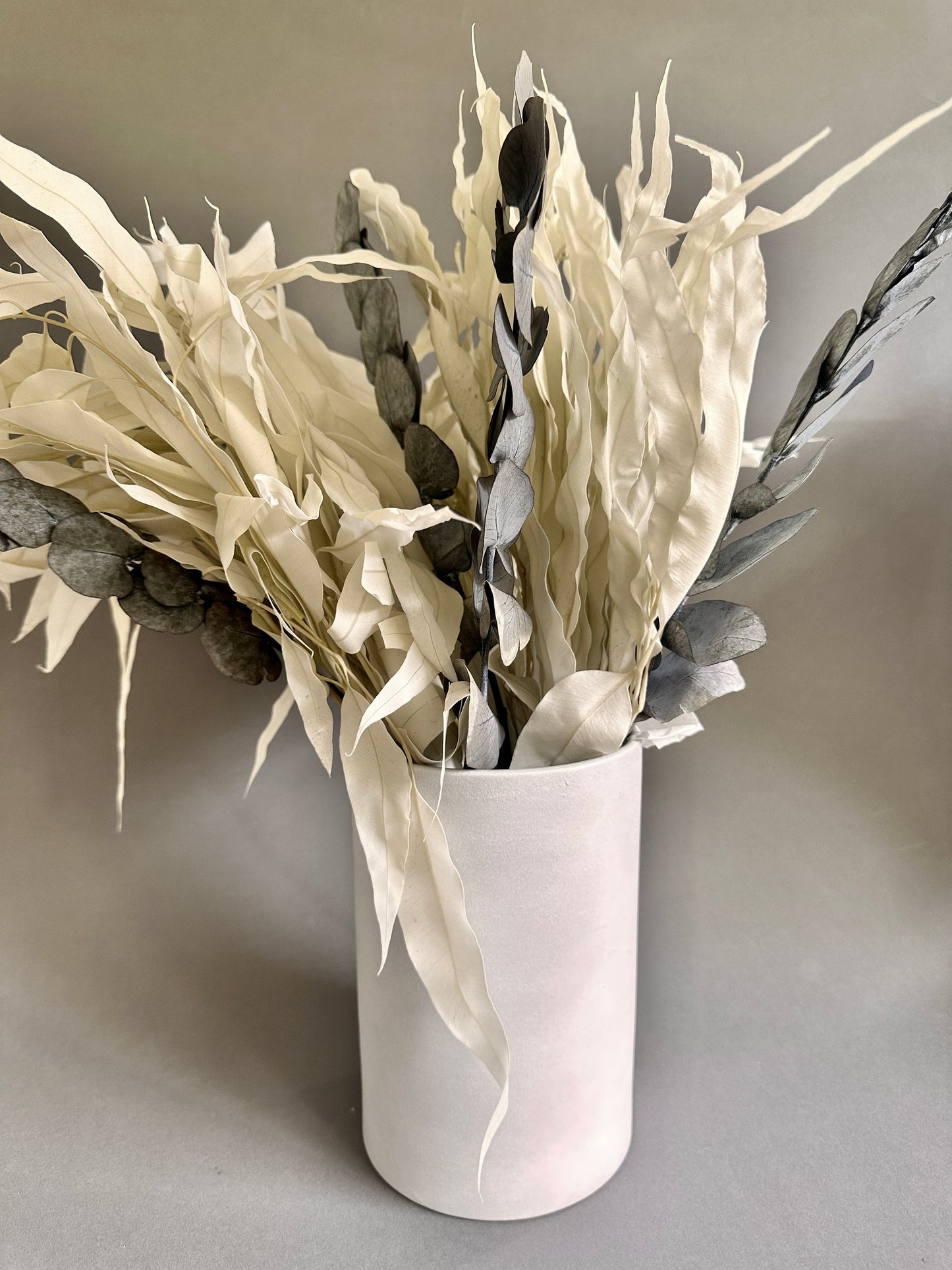 Florero Cerámica Gris Mate Maxi